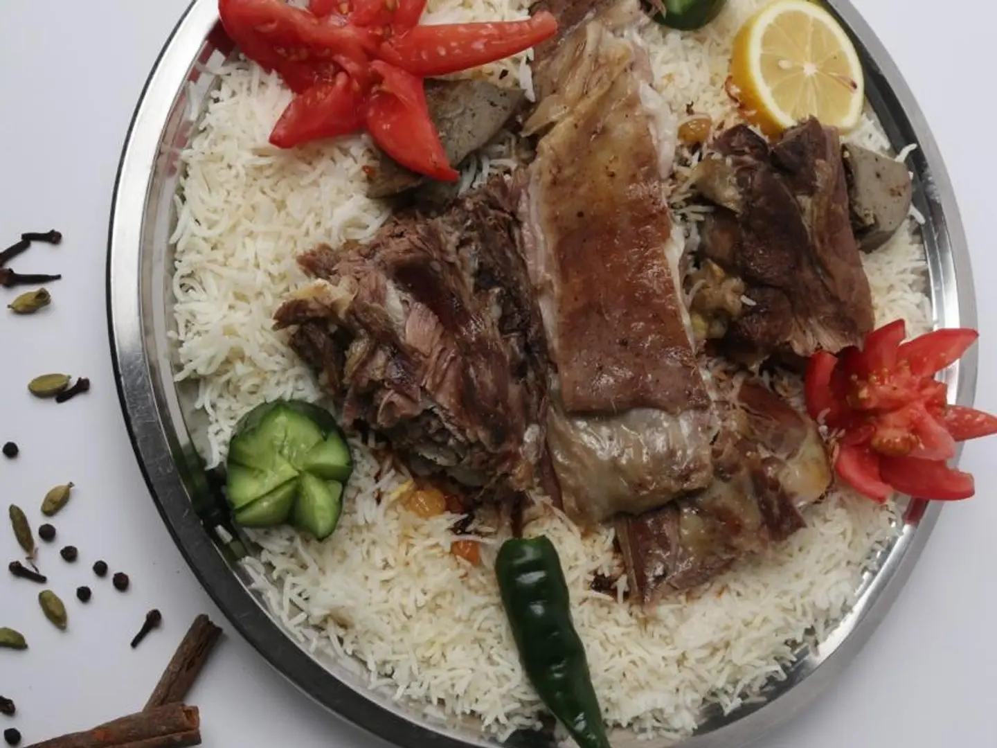 لحم تيس مع الأرز