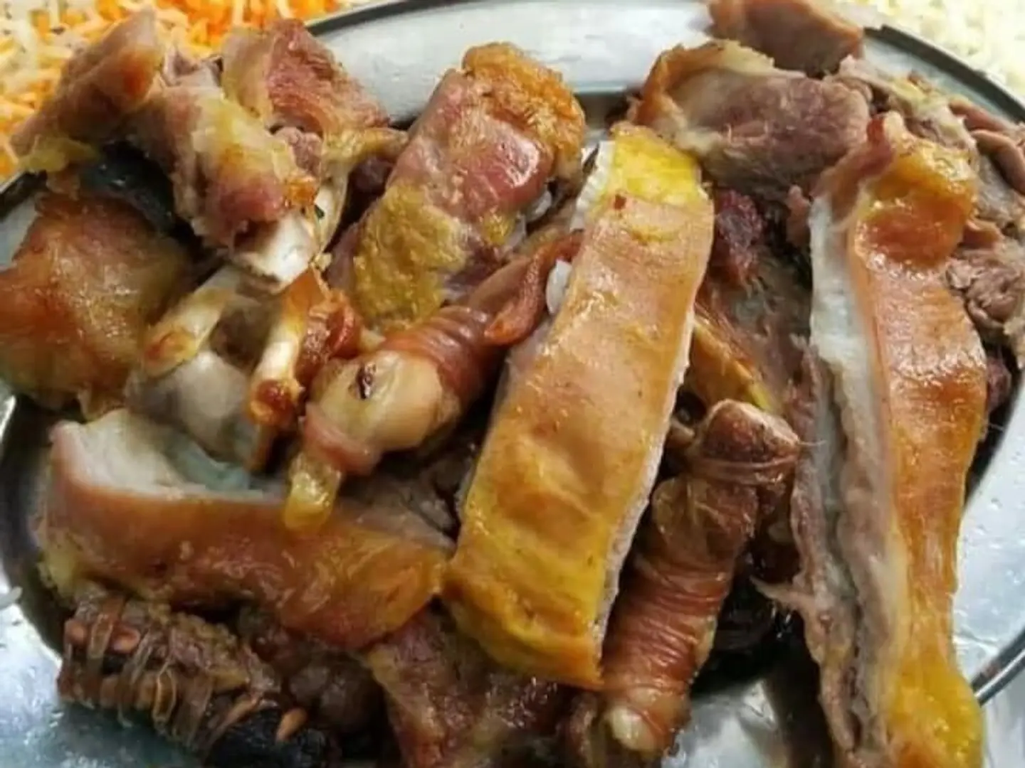 لحم مندي سادة بدون الارز