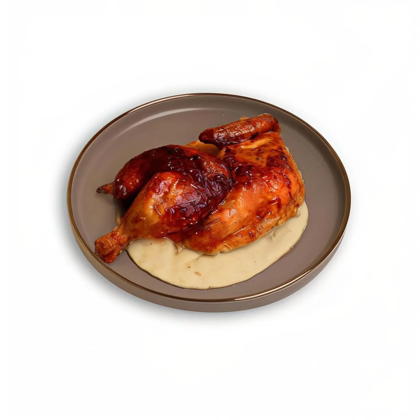 نص دجاج شواية حراق سادة