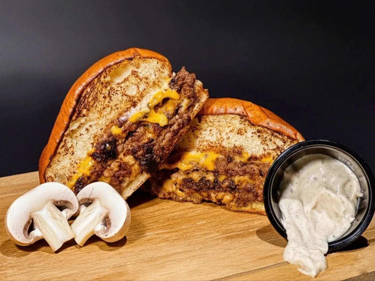 ترافل ماشروم برقر دبل وجبة