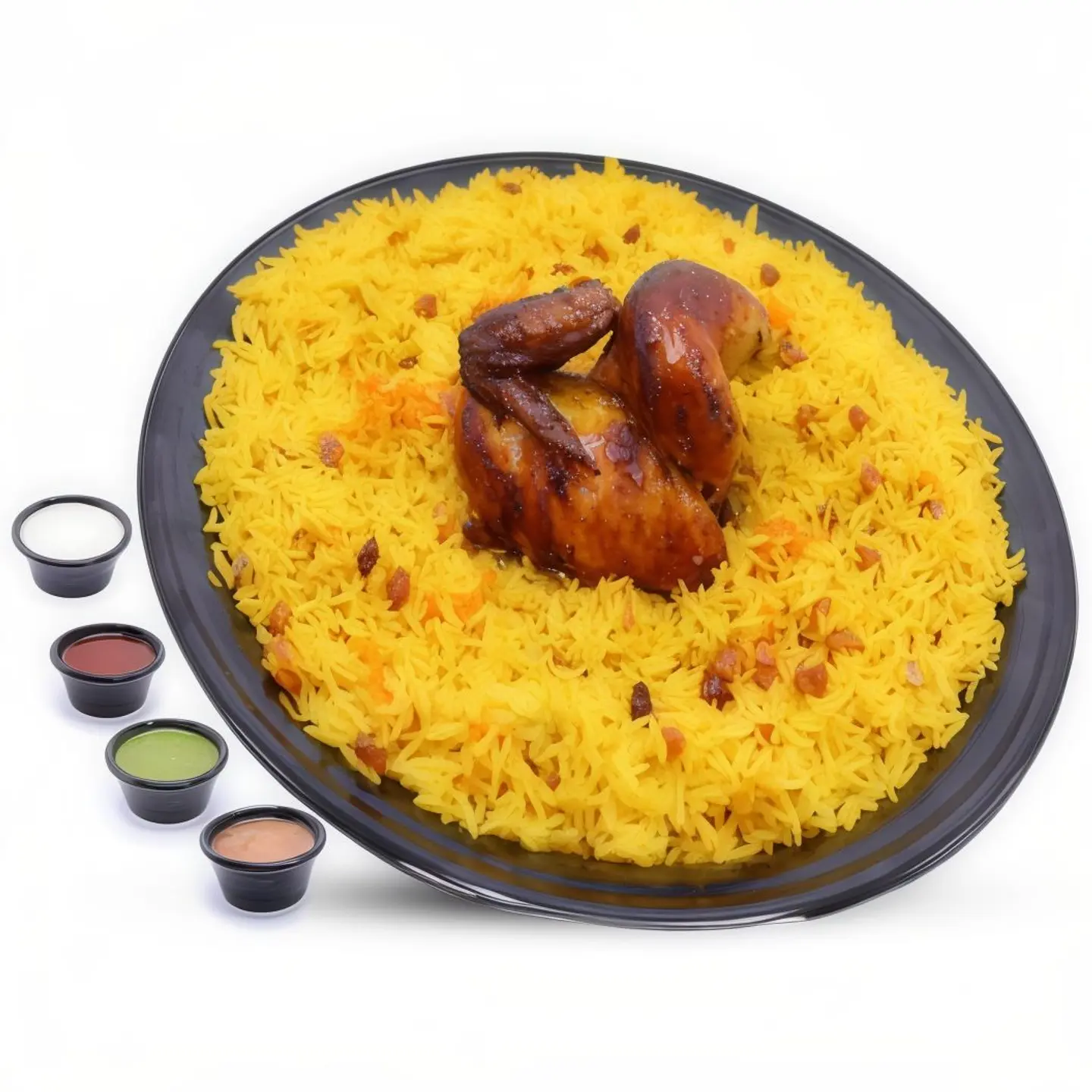 نفر دجاج مع أرز بخاري