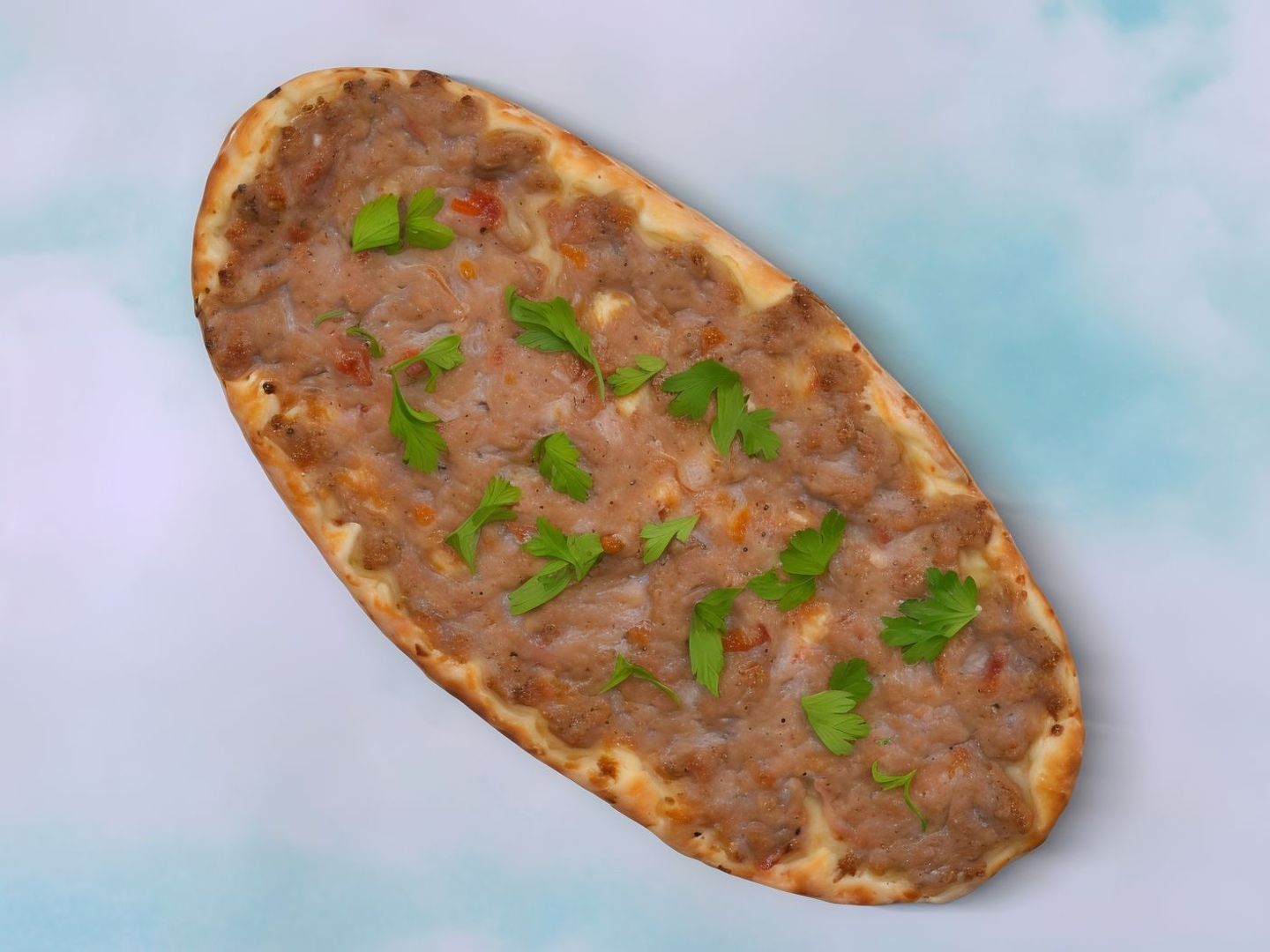لحم عجين بالجبن