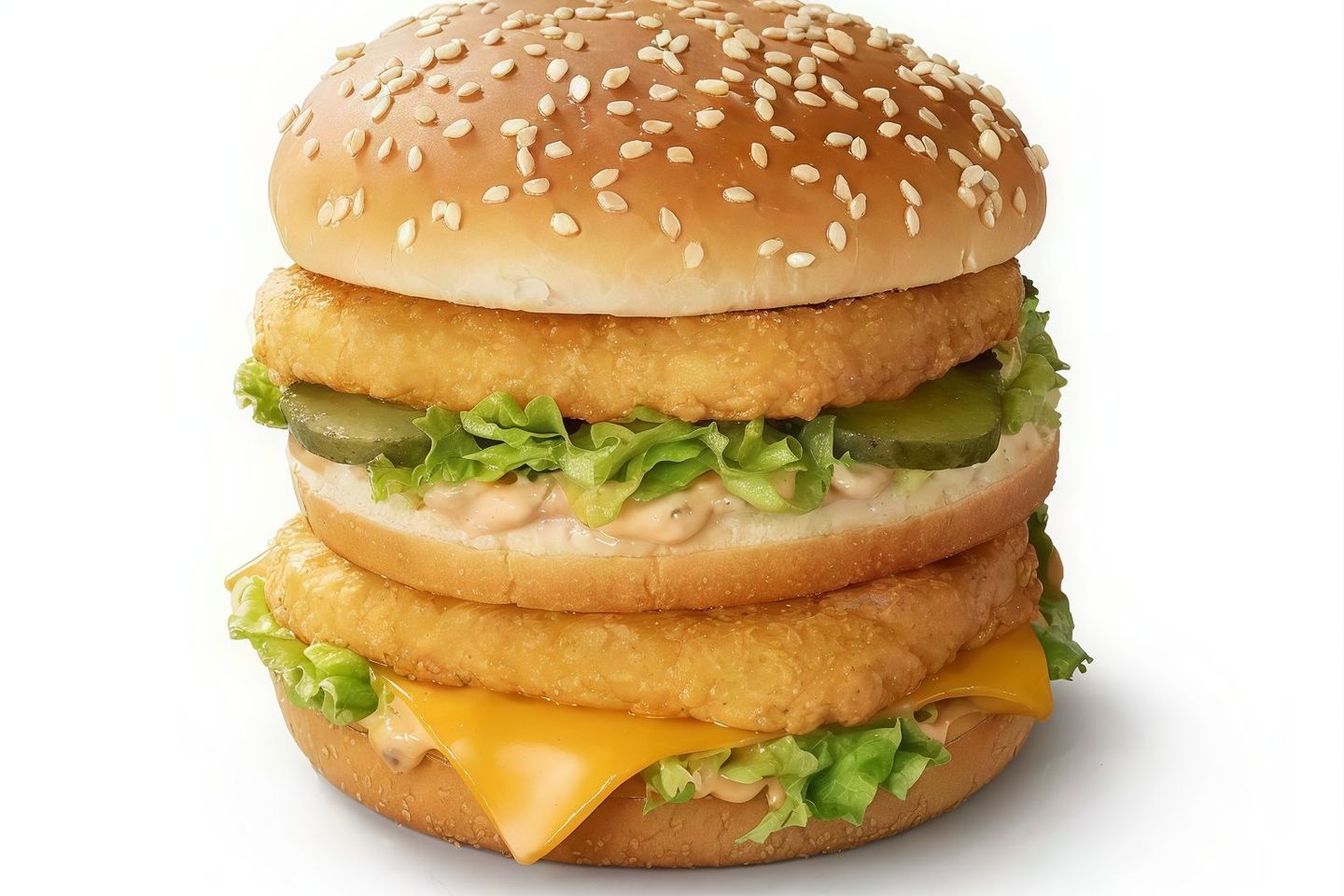 Double Patty Chicken Burger Regular