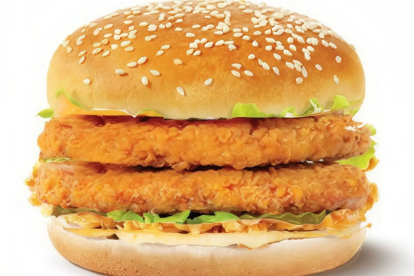 برجر دجاج زنجر مزدوج