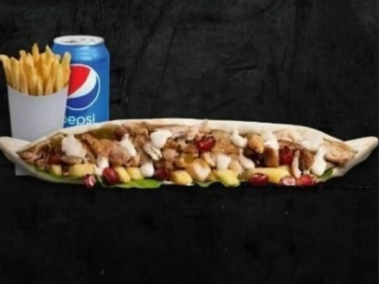 Grilled Sandwich With Fries And A Soft Drink.