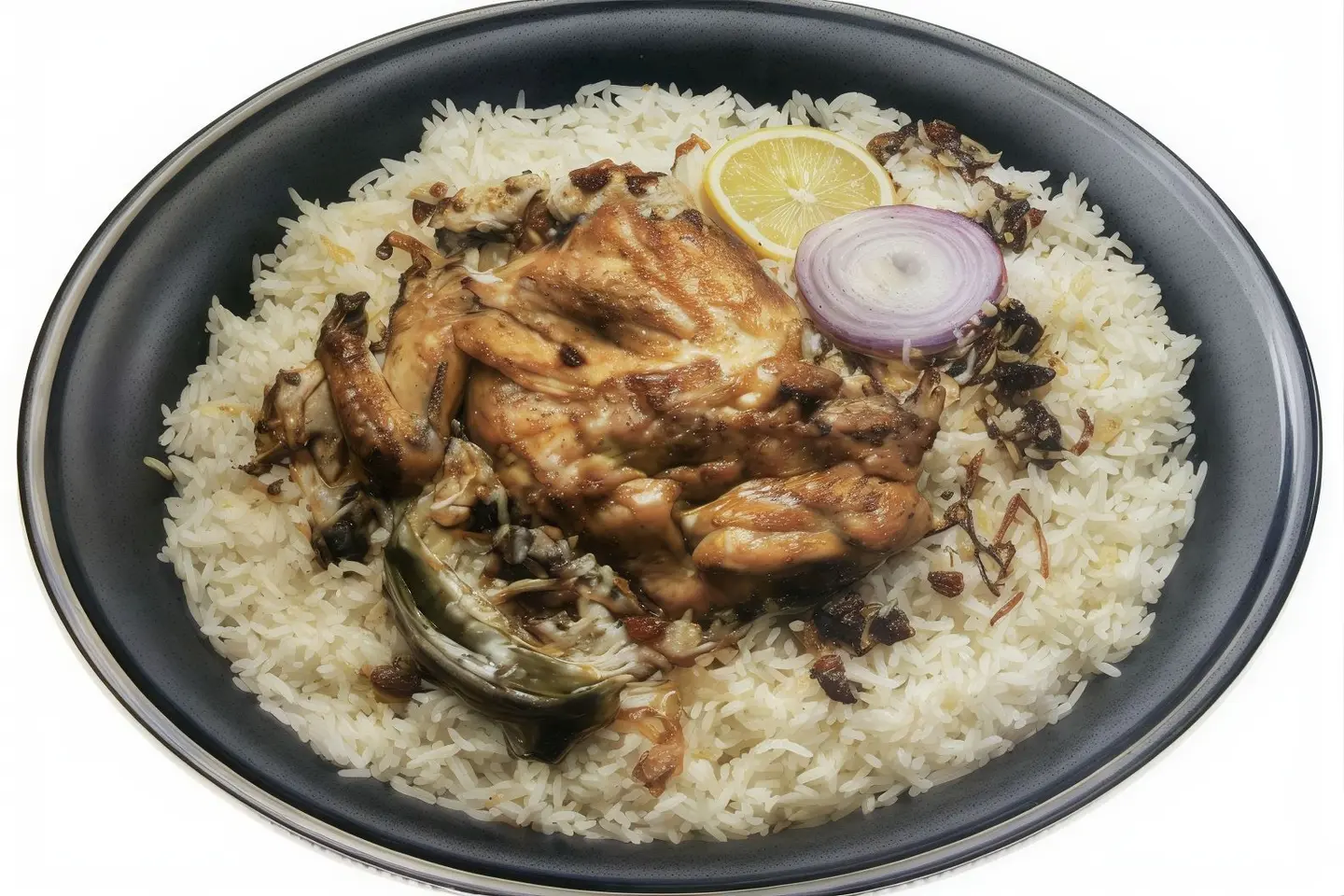 Whole Grilled Chicken With Pishawari Rice