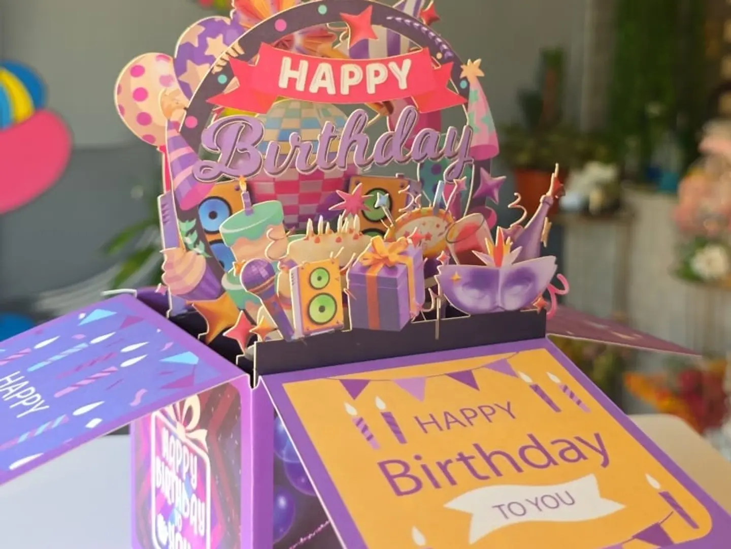 3 D Birthday Greeting Souvenir Gift Box