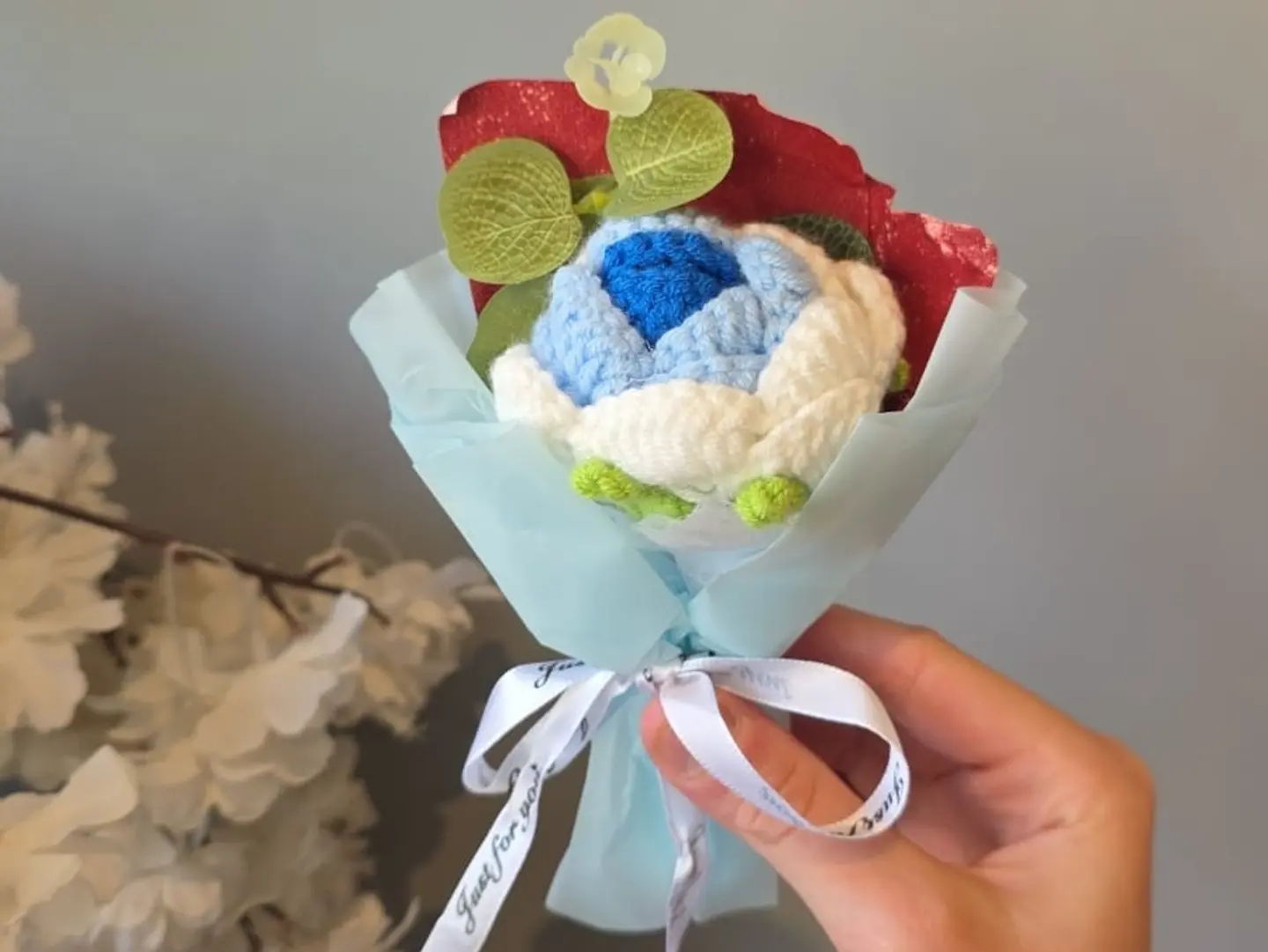 Mini Blue Rose Bouquet