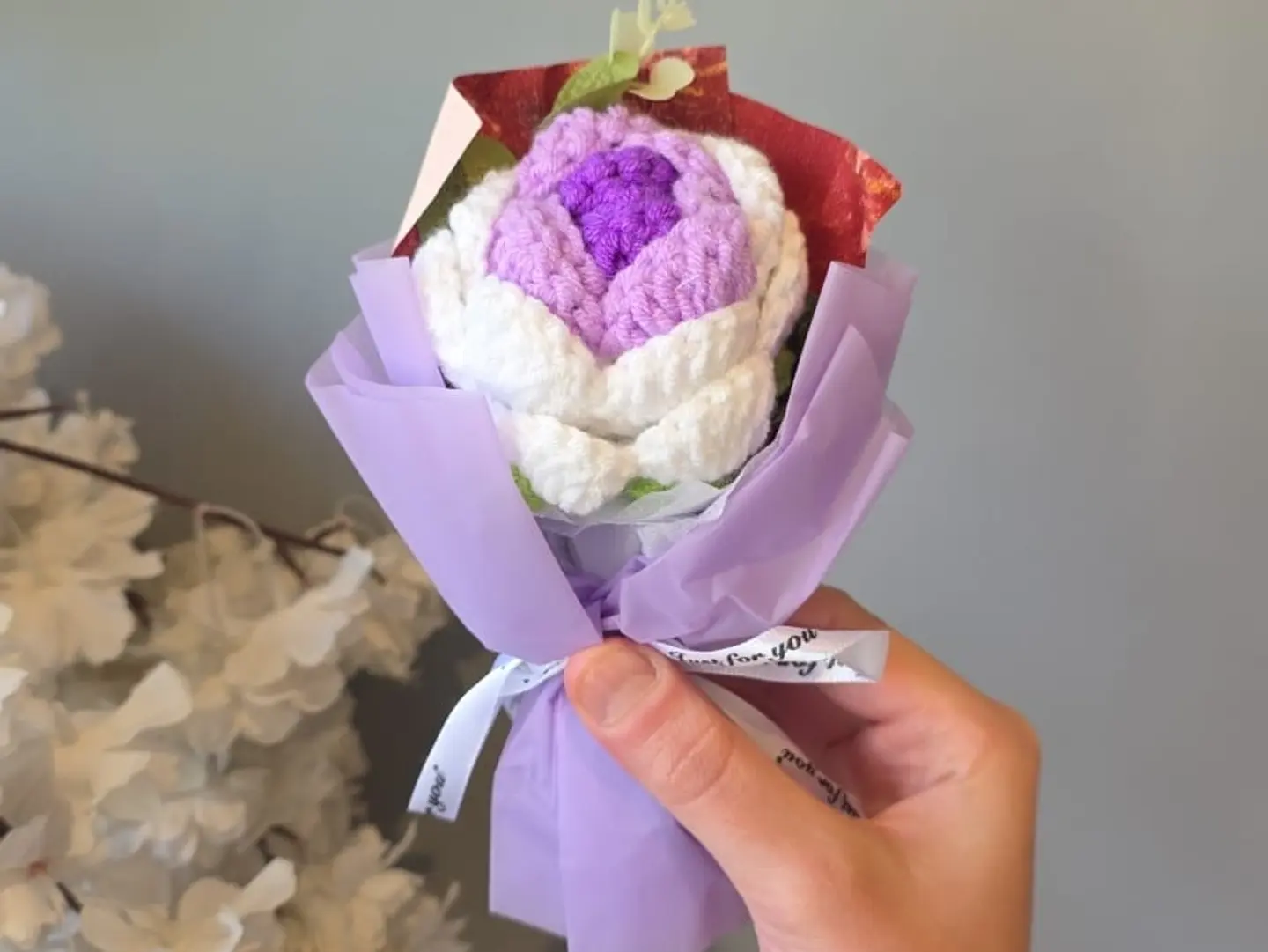 Mini Purple Rose Bouquet
