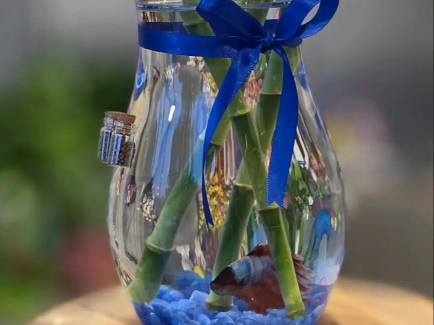 Blue Sea Waves Croissant