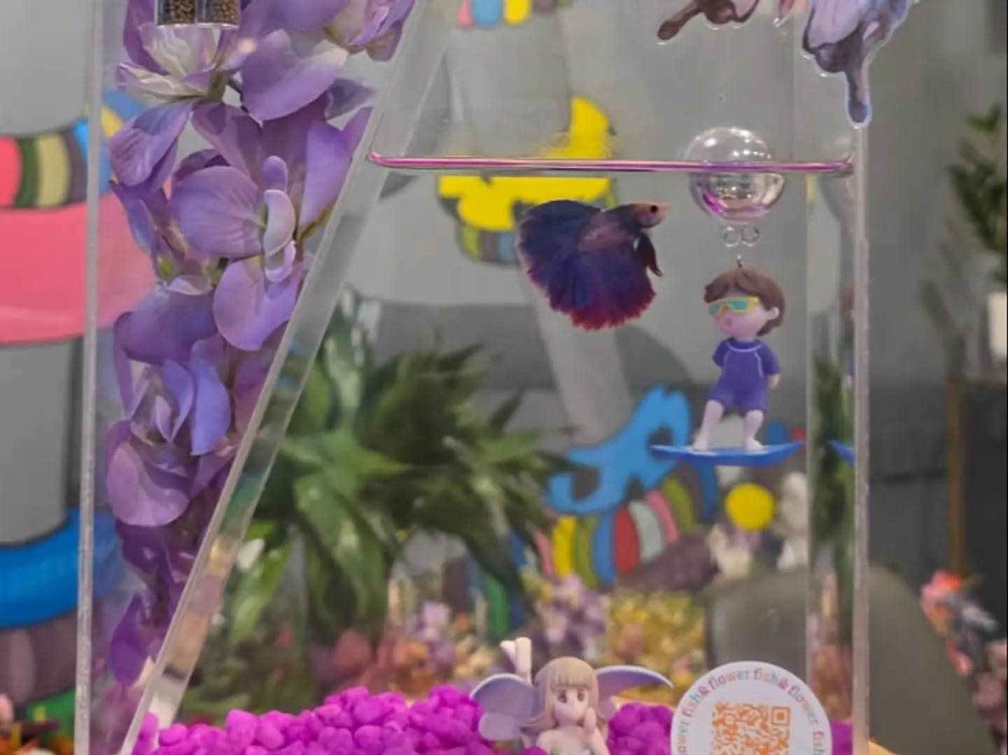 Purple Stone Fighter With Mermaid