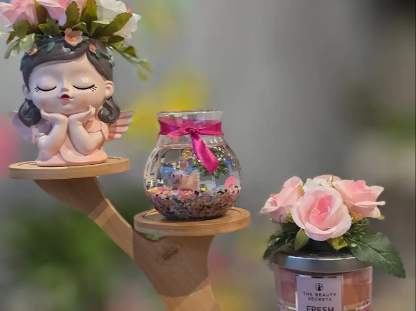 Fighter Candle With Roses