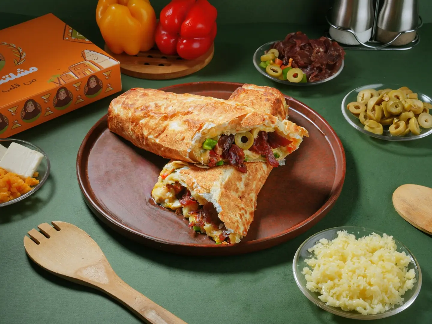Pastrami N Kiri Cheese Roll - Large Size