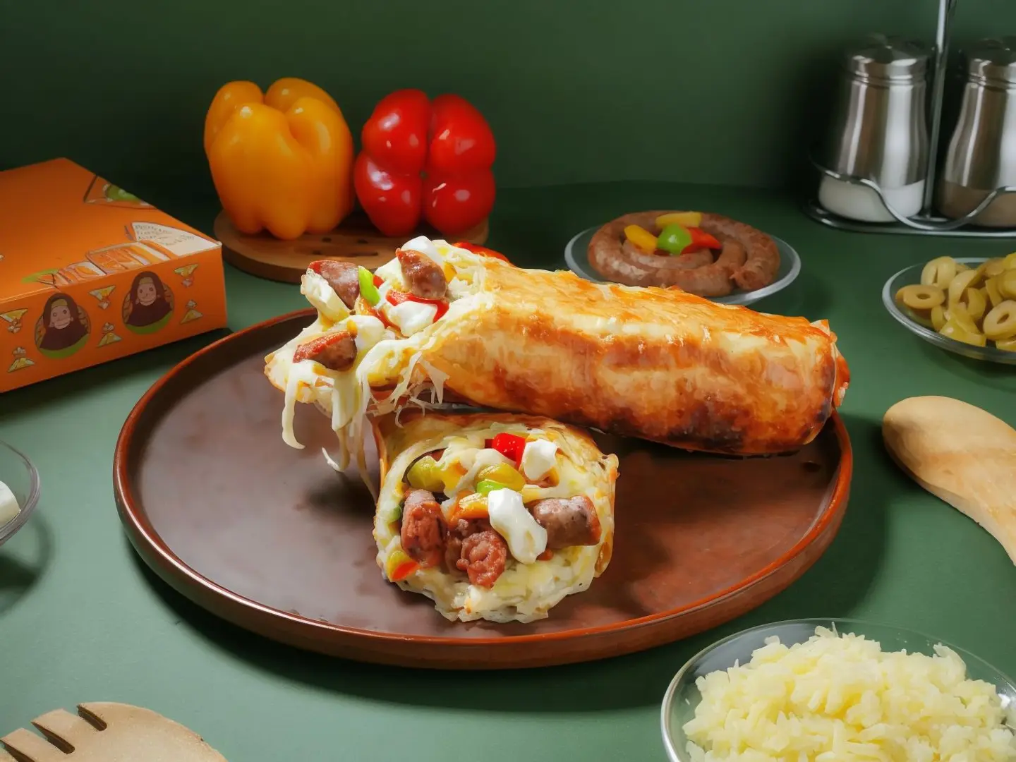 Sausage N Kiri Cheese Roll (Pie) - Large Size