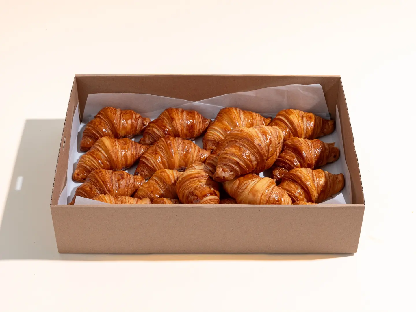 Plain Croissant Box 20 Pcs