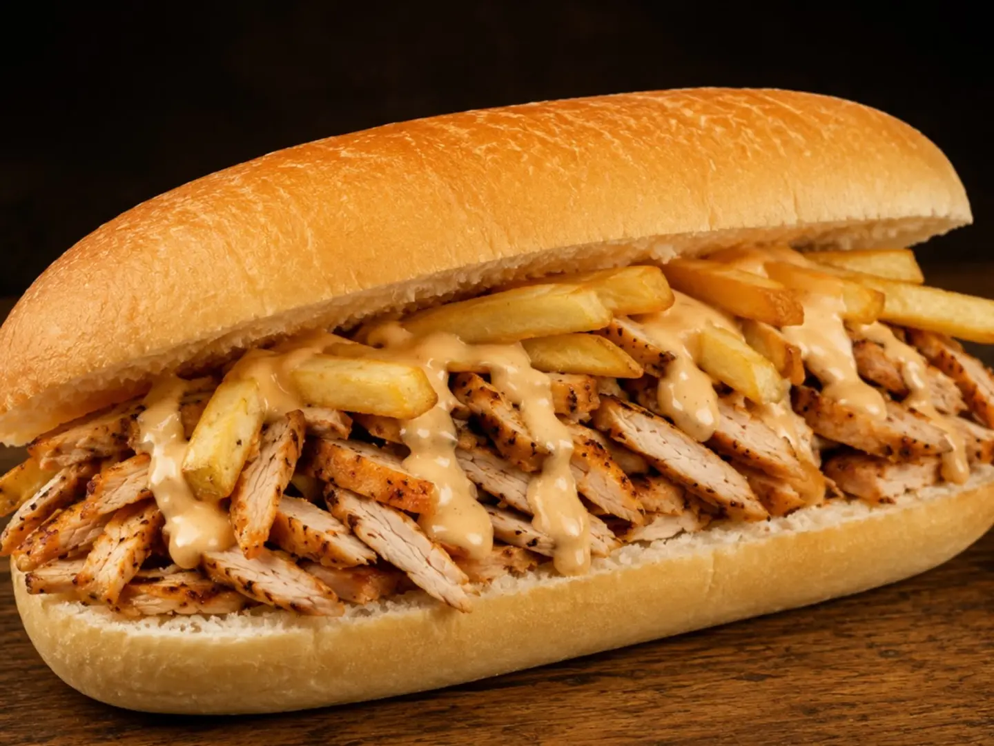 Shawarma (Bread Roll With Fries)