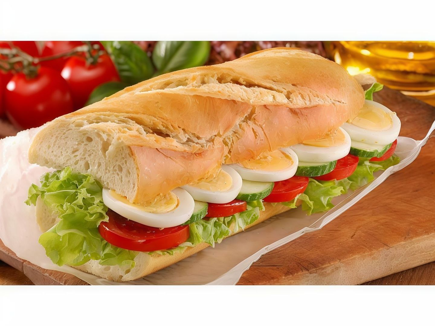 Boiled Eggs Sandwich