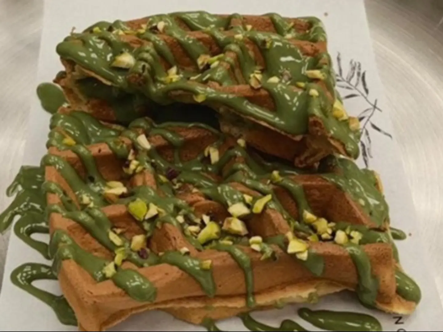 Pistachio Waffle