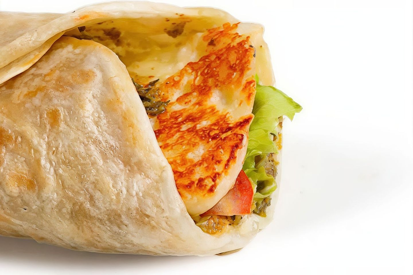 Chapati Halloumi And Zaatar