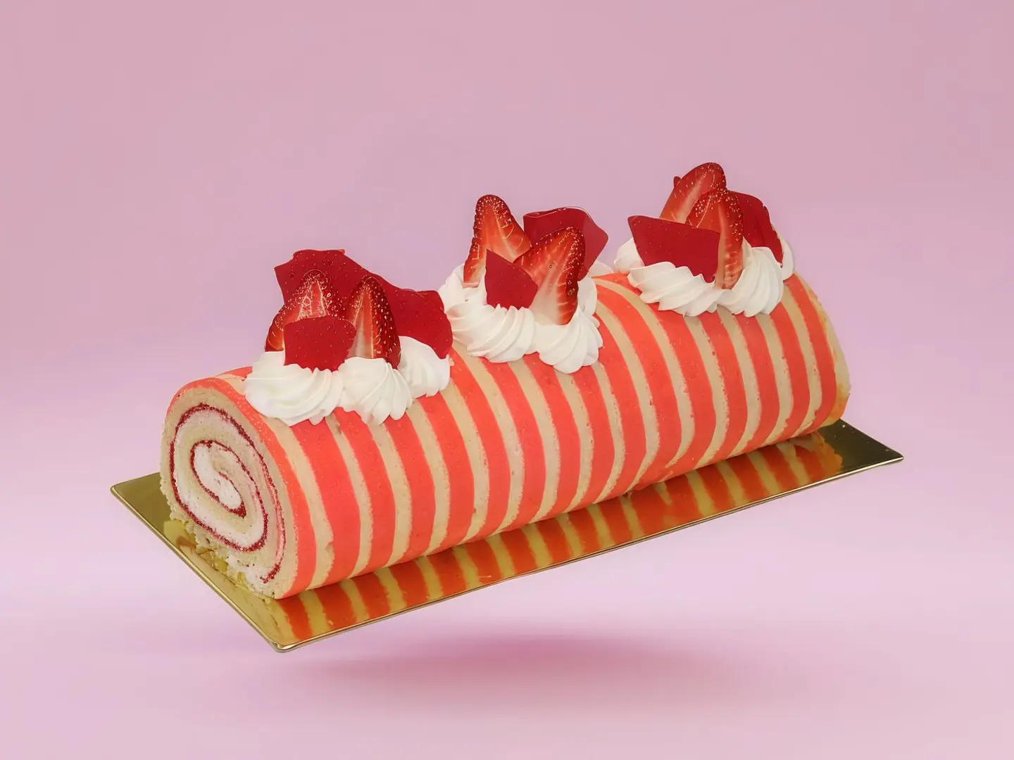 Strawberry Swiss Roll