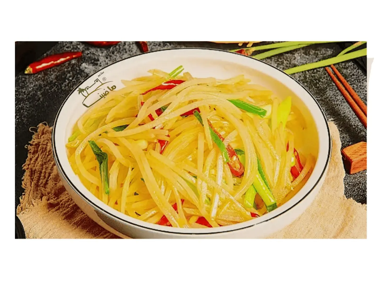 Shredded Potatoes  Stir Fried ,Hot & Sour