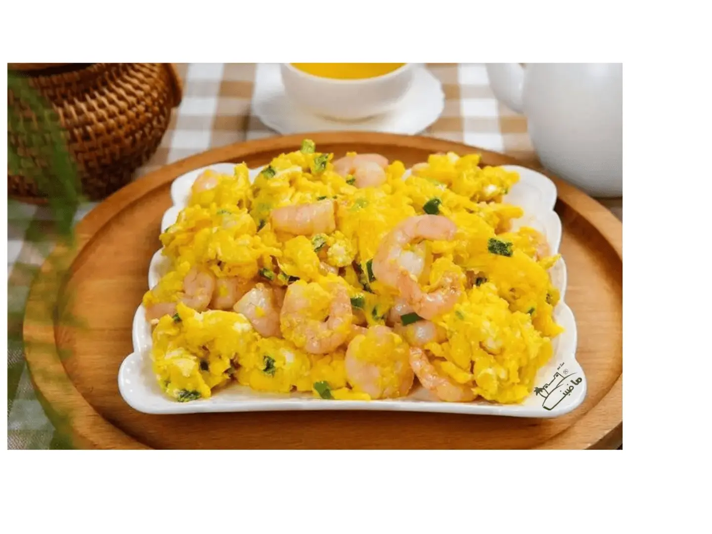 Fluffy Egg With Shrimp