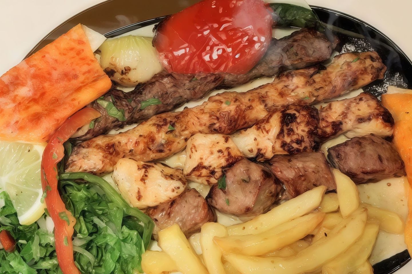 صحن مشكل عادي