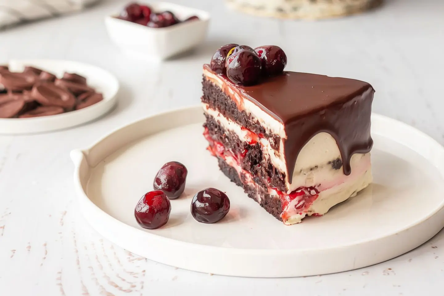 Cherry Black Forest   Slice