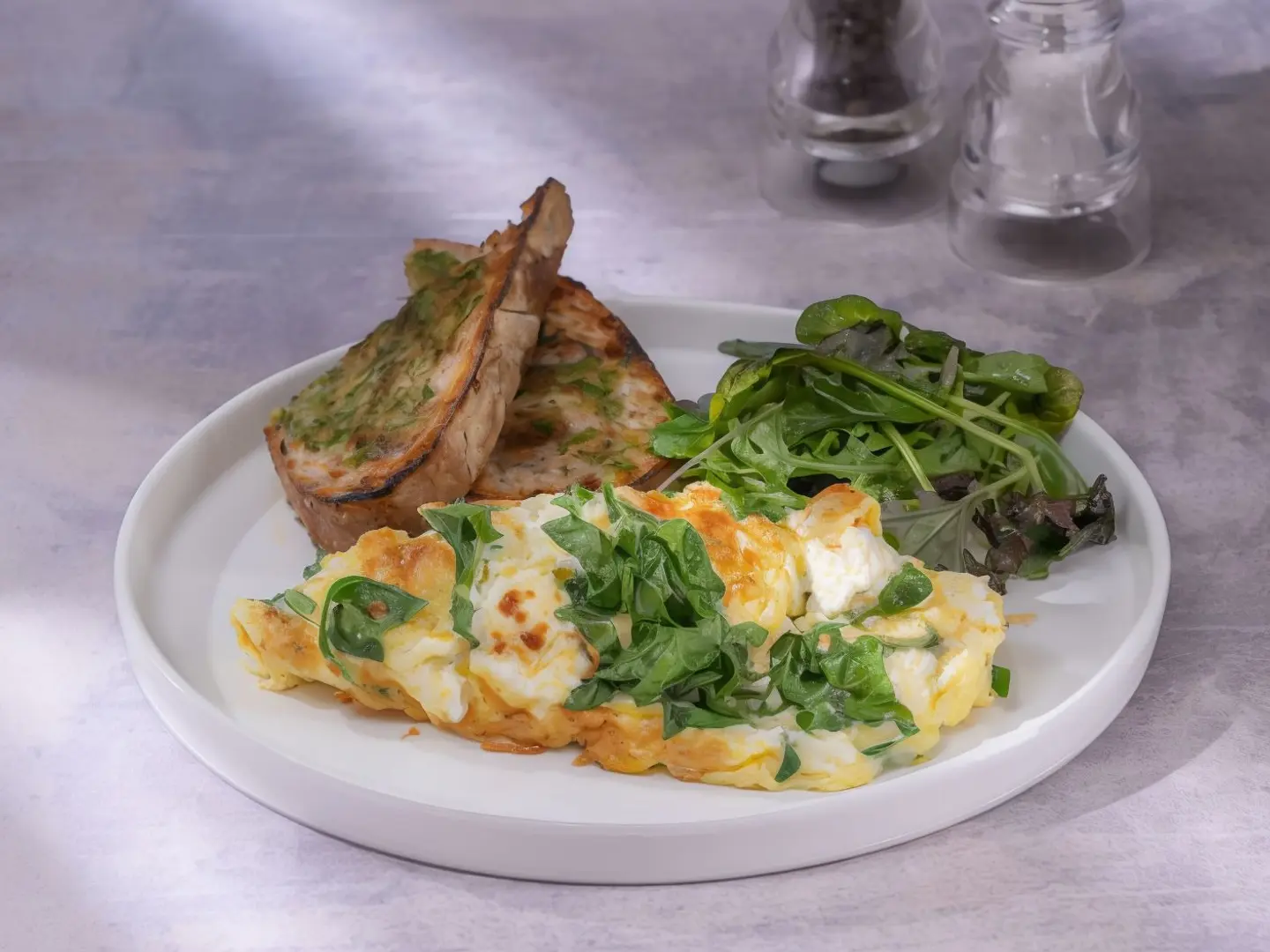 Feta Spinach Omelettes