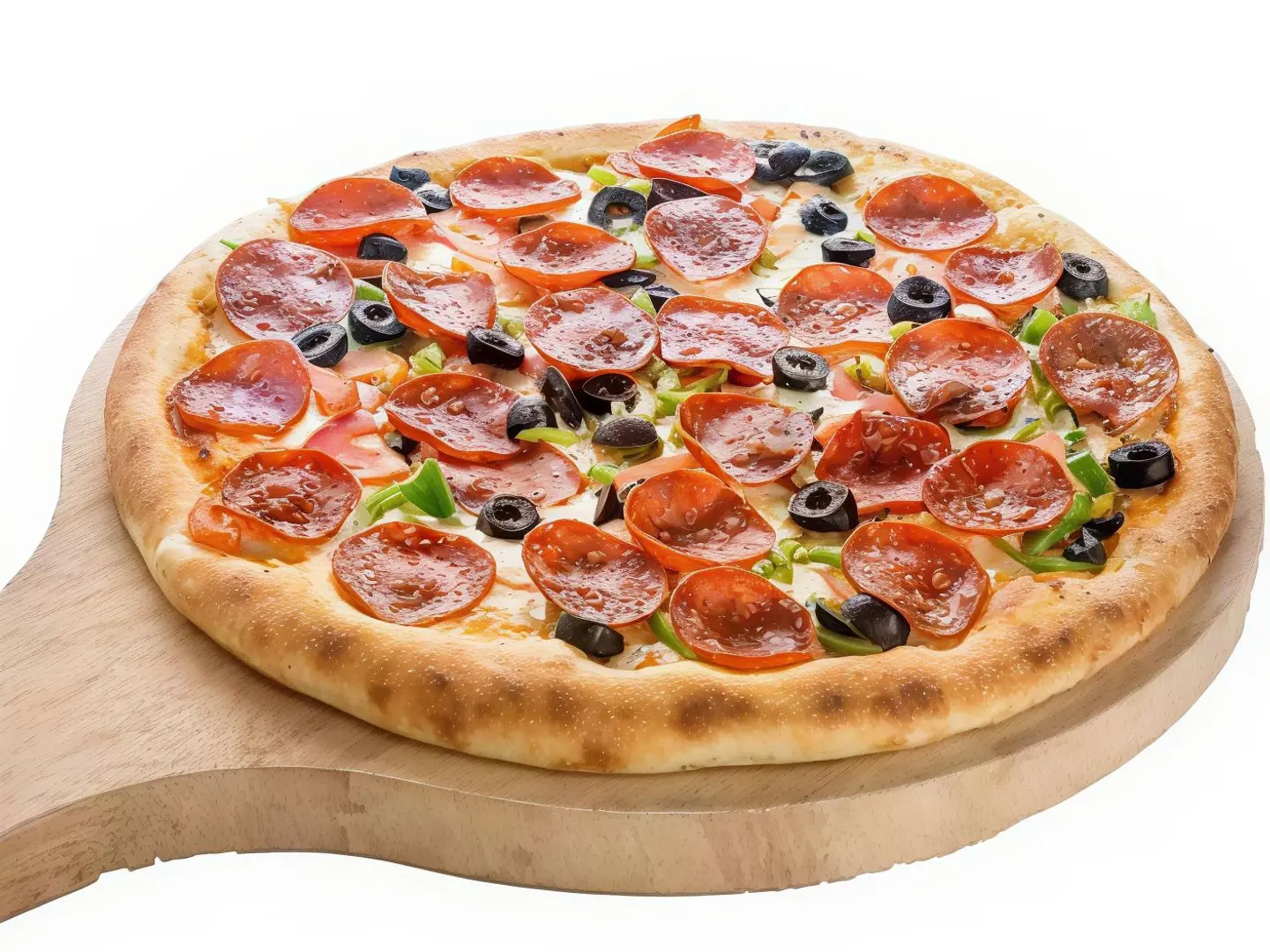 بيتزا بيبروني مع الخضار (كبير)