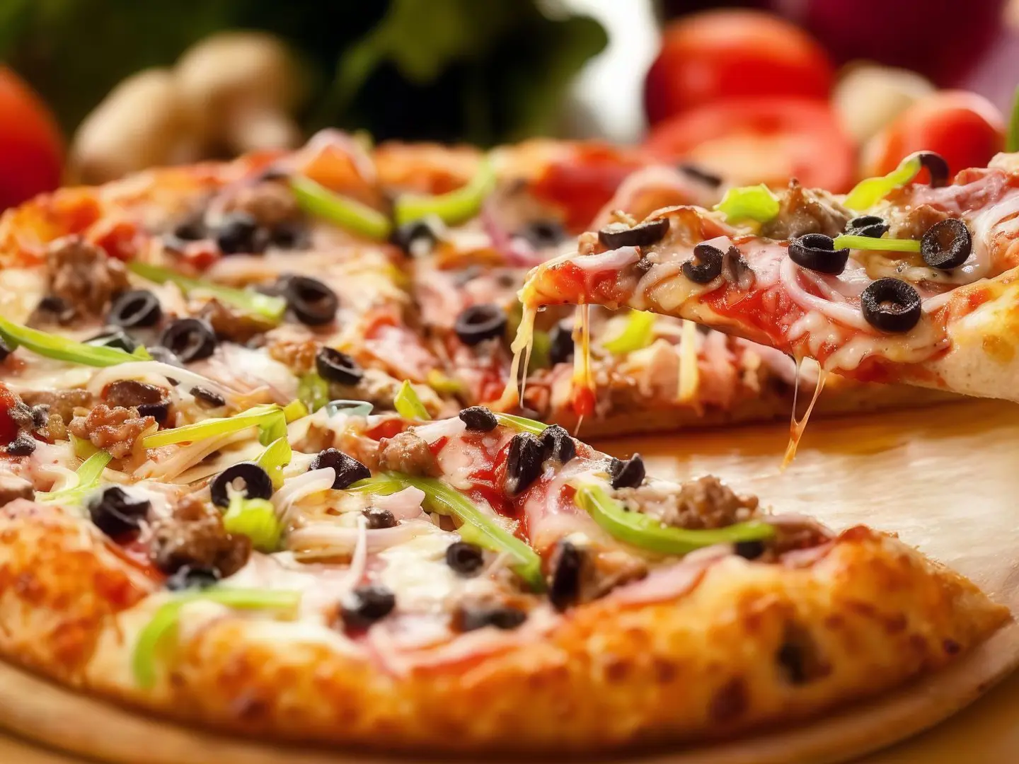 (كبير) بيتزا لحم مفروم