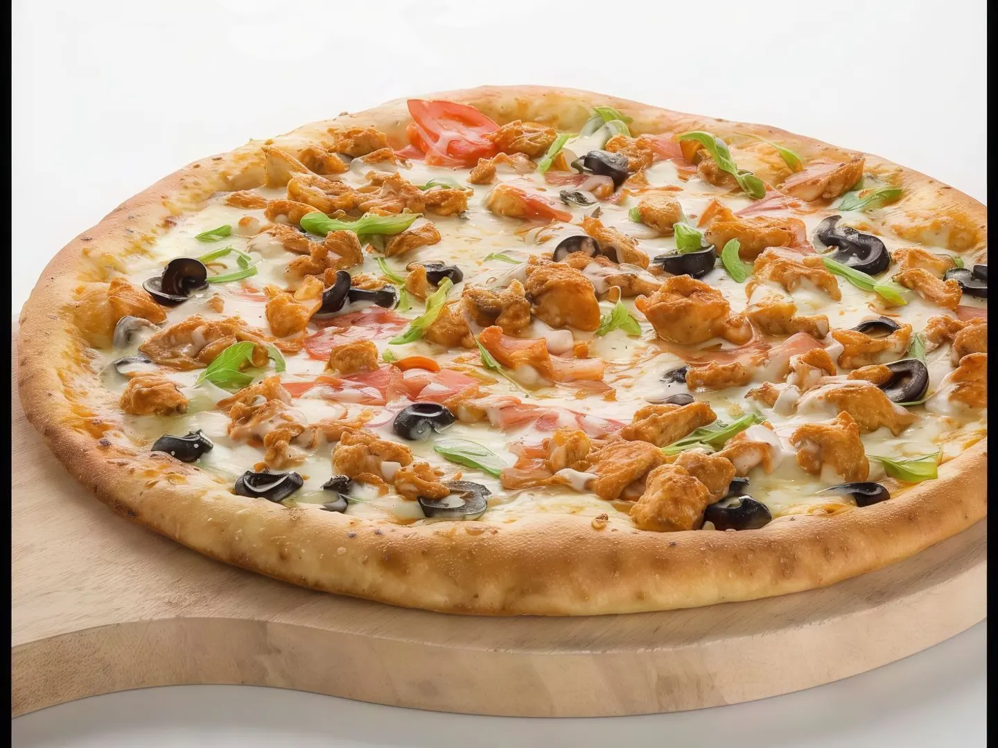 بيتزا دجاج مع فطر (كبير)