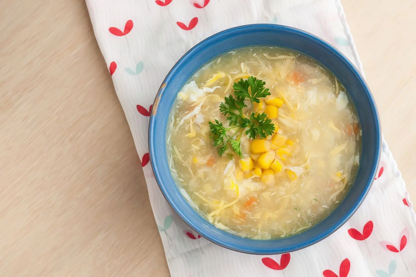 شوربة الذرة بالدجاج