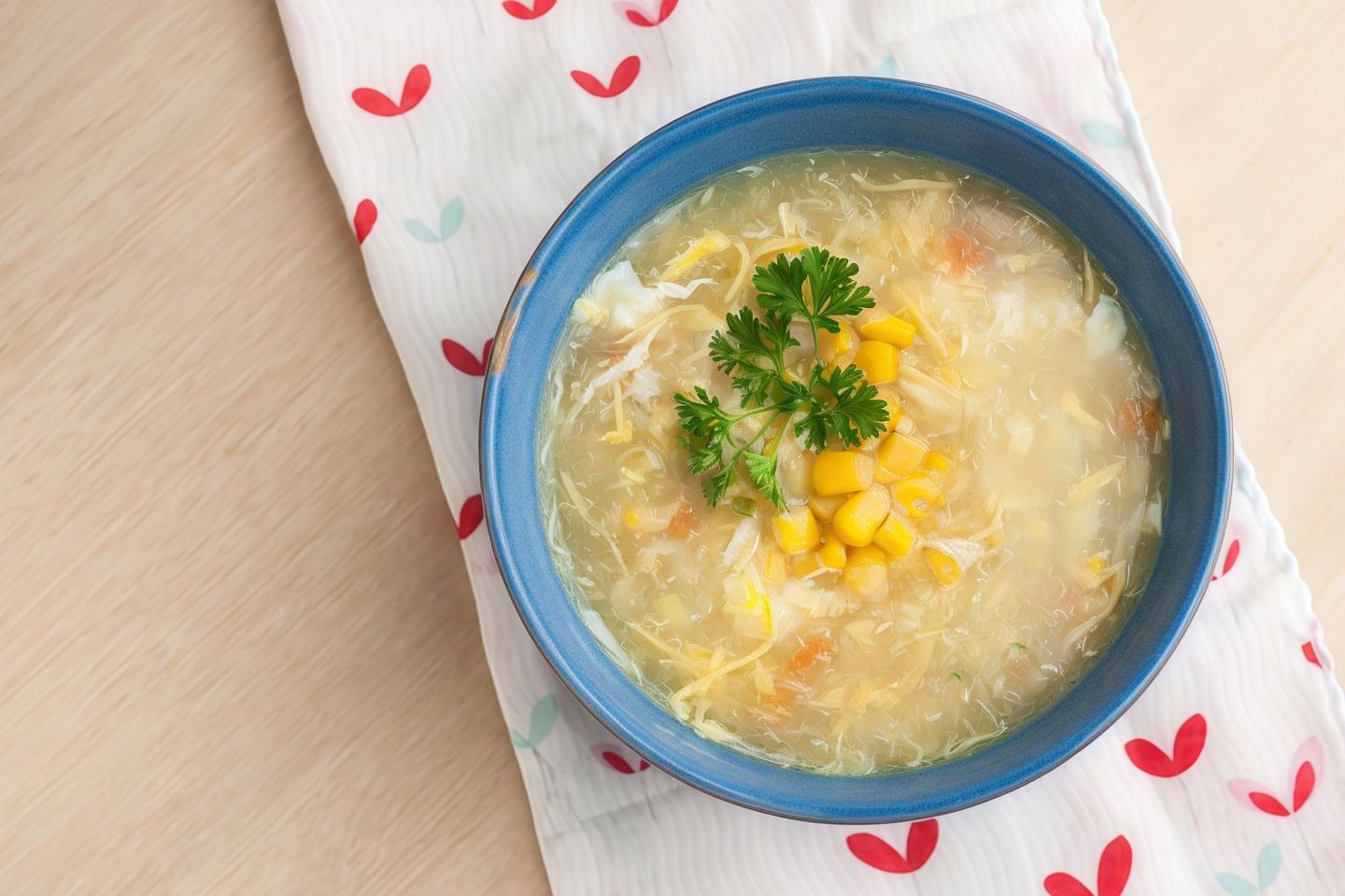 شوربة الذرة بالدجاج
