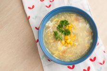 شوربة الذرة بالدجاج