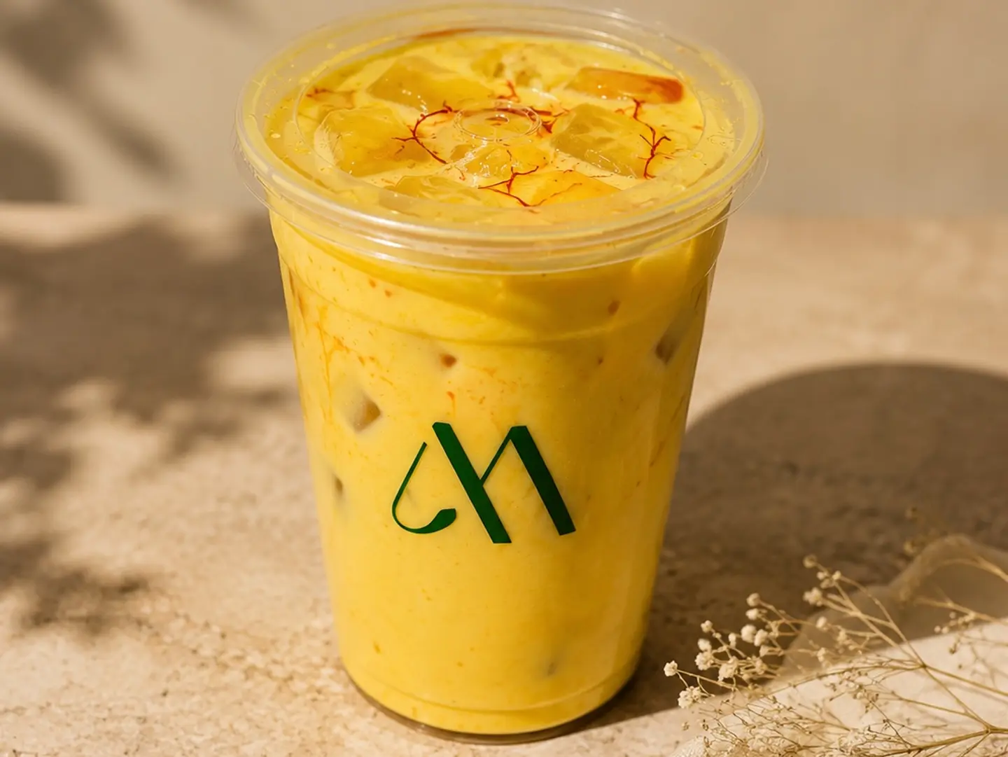 Iced Saffron Latte