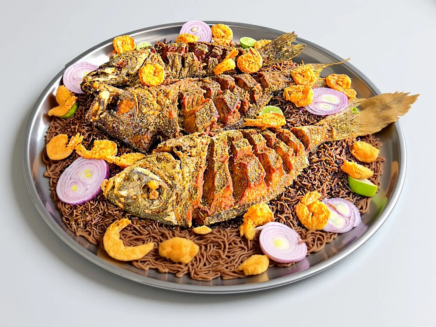 وجبه شخصين سمك ربيان فيليه