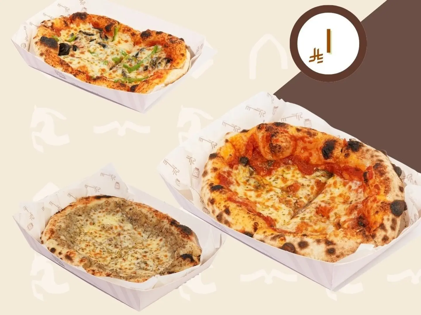 3 بيتزا من اختيارك بوكس 1 لتر شاي بـريال