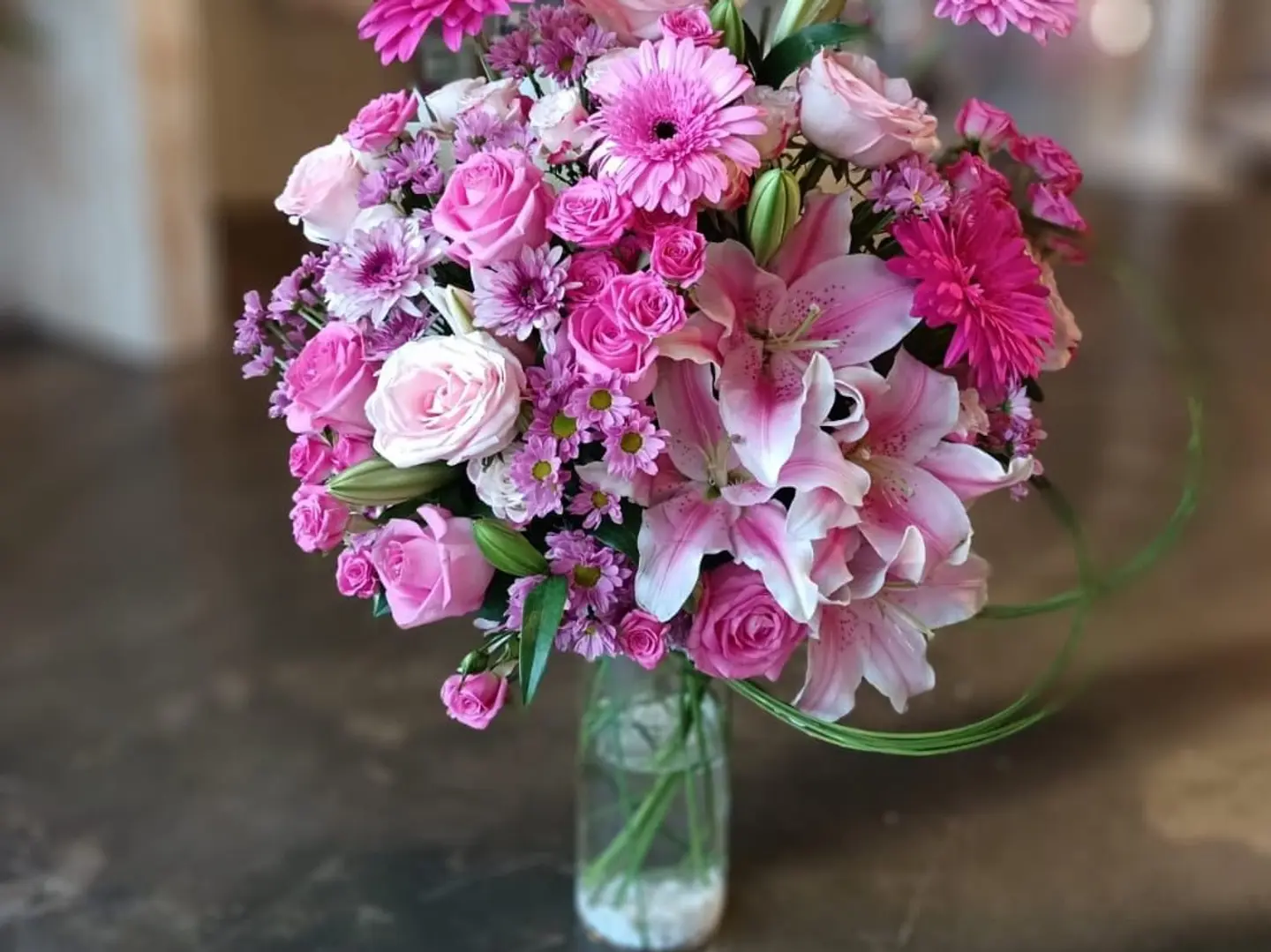Pink Flower Vase