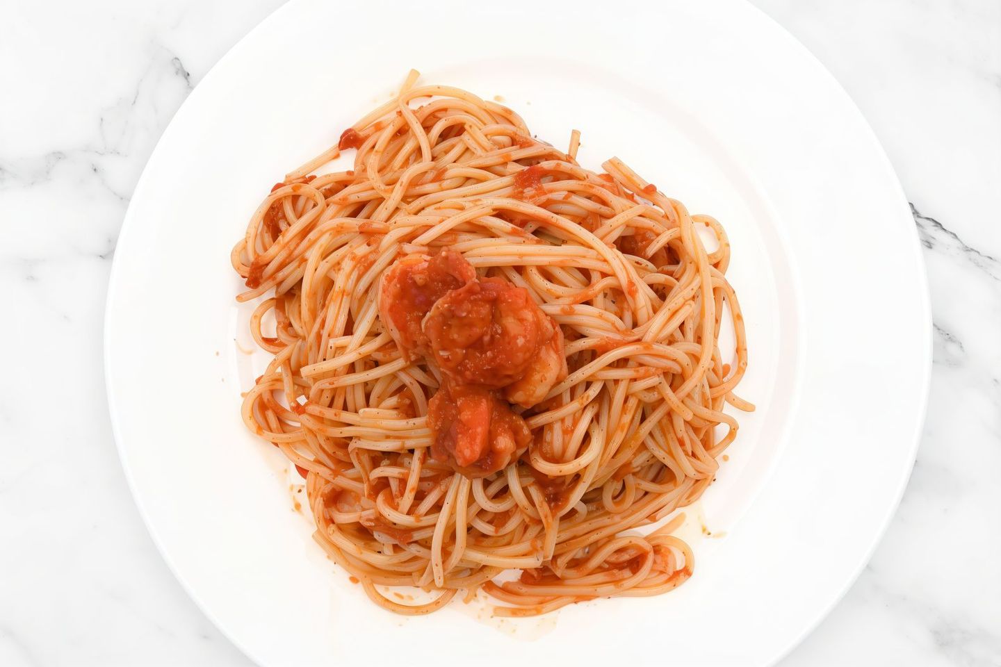 Shrimp Red Sauce Pasta