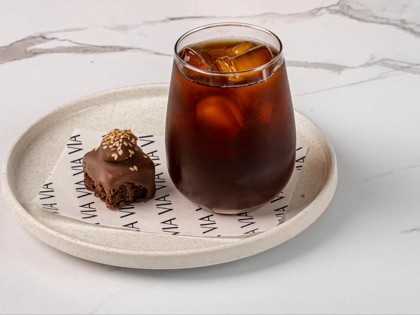 Todays Coffee With Brownie