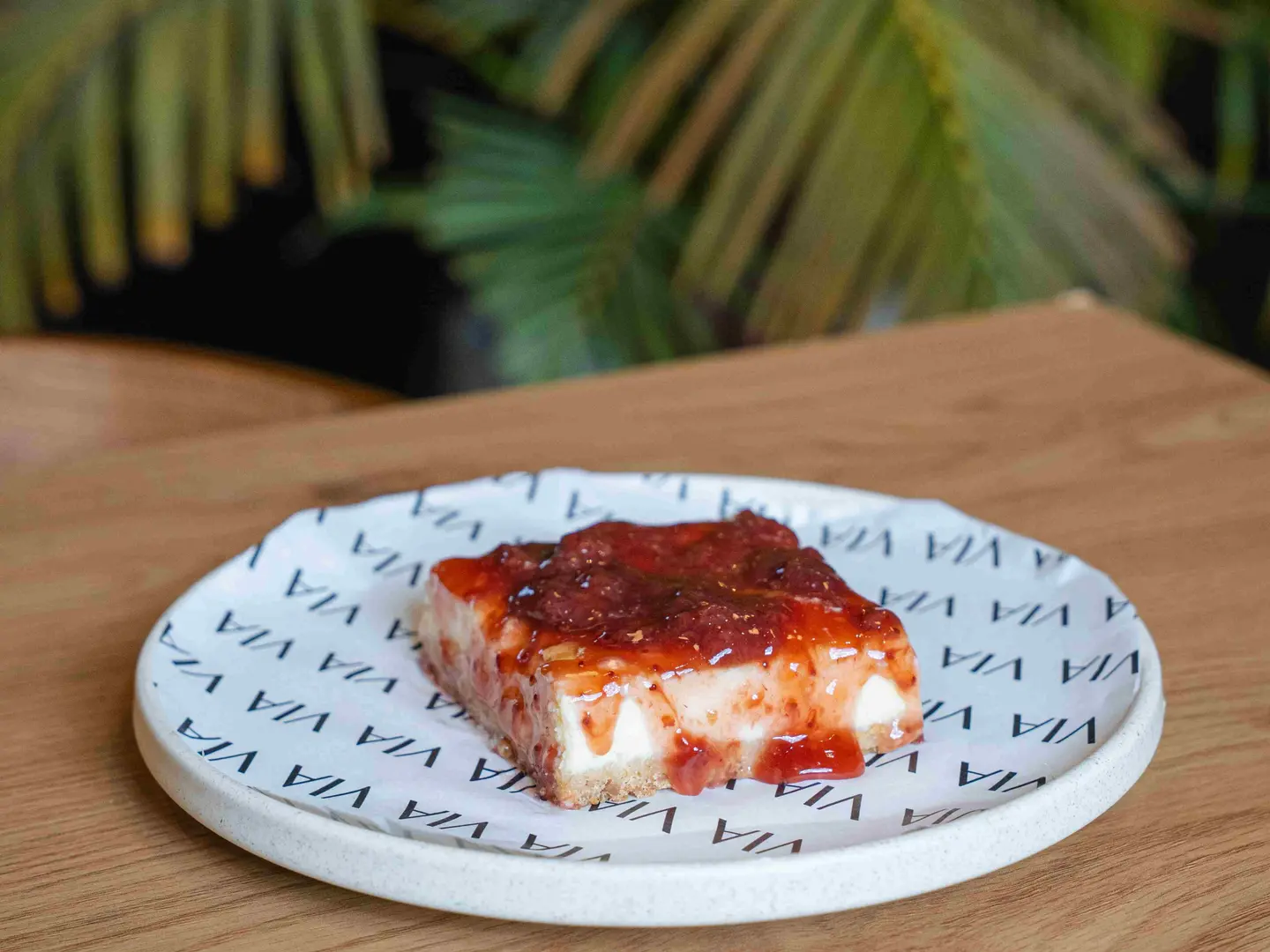 تشيزكيك فراولة بالجبن الالماني