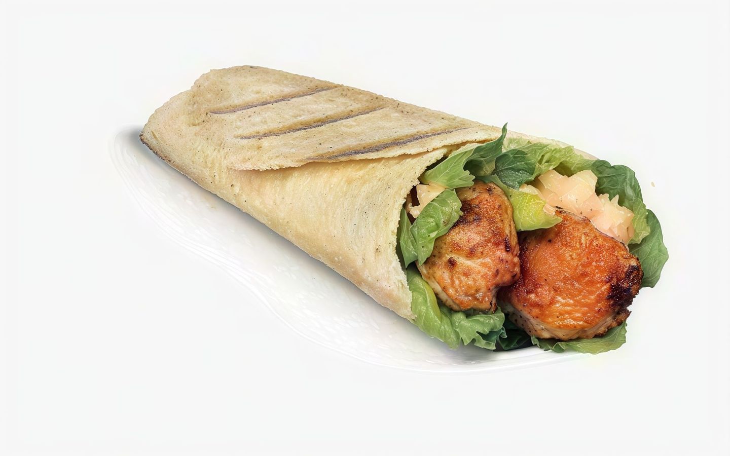 Two Skewers Of Chicken Kebab Sandwich With Cheese