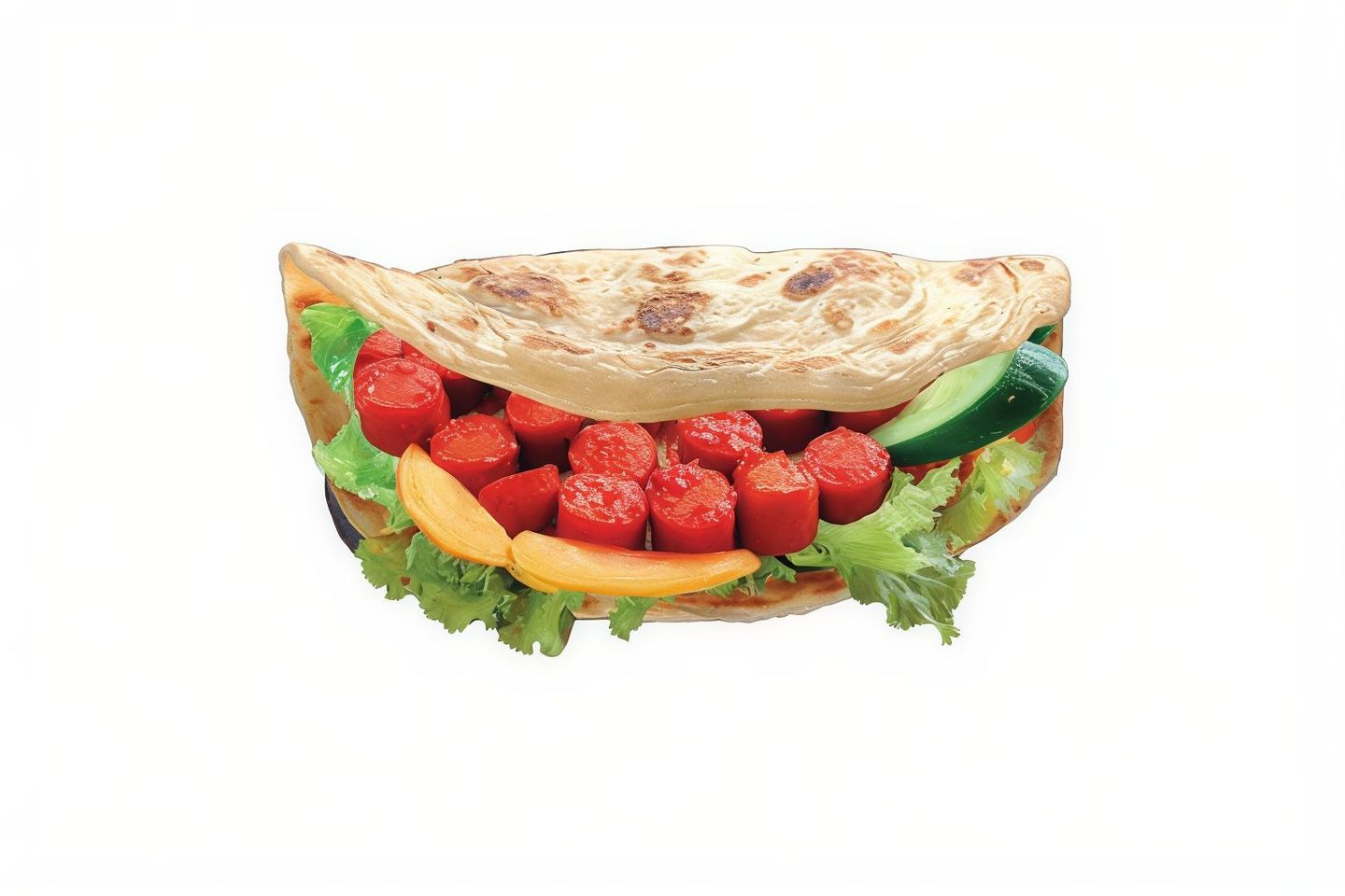 Hot Dog Paratha