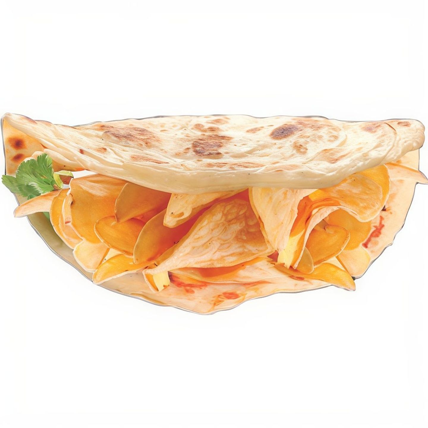 Chips Oman With Cheese Paratha