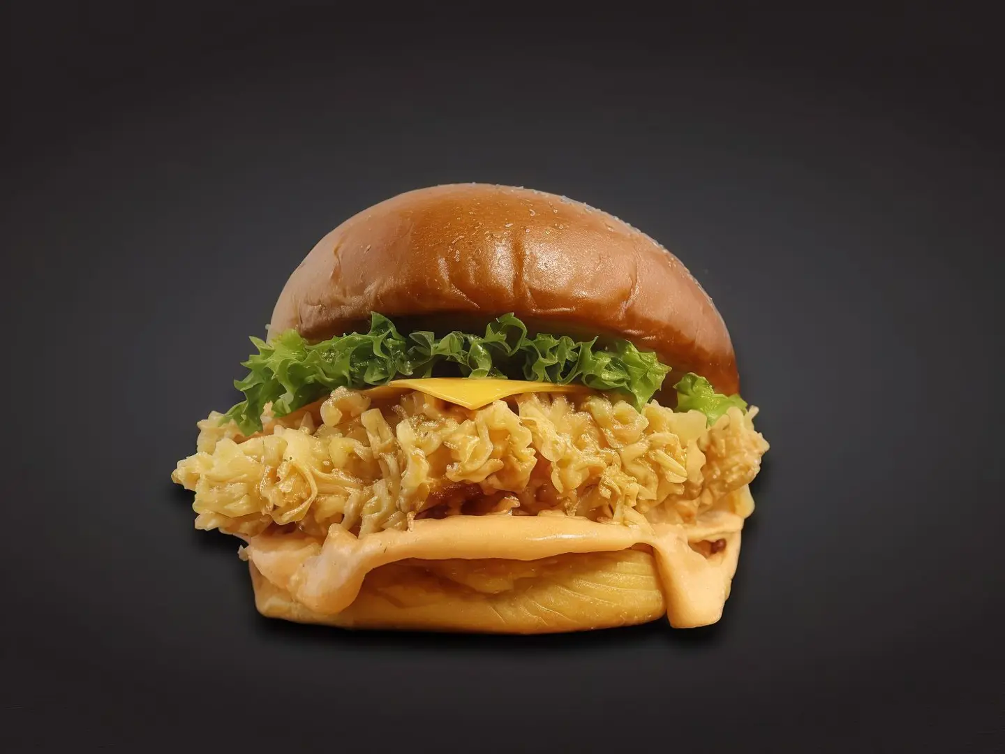 Garlic Zinger Burger With Fries