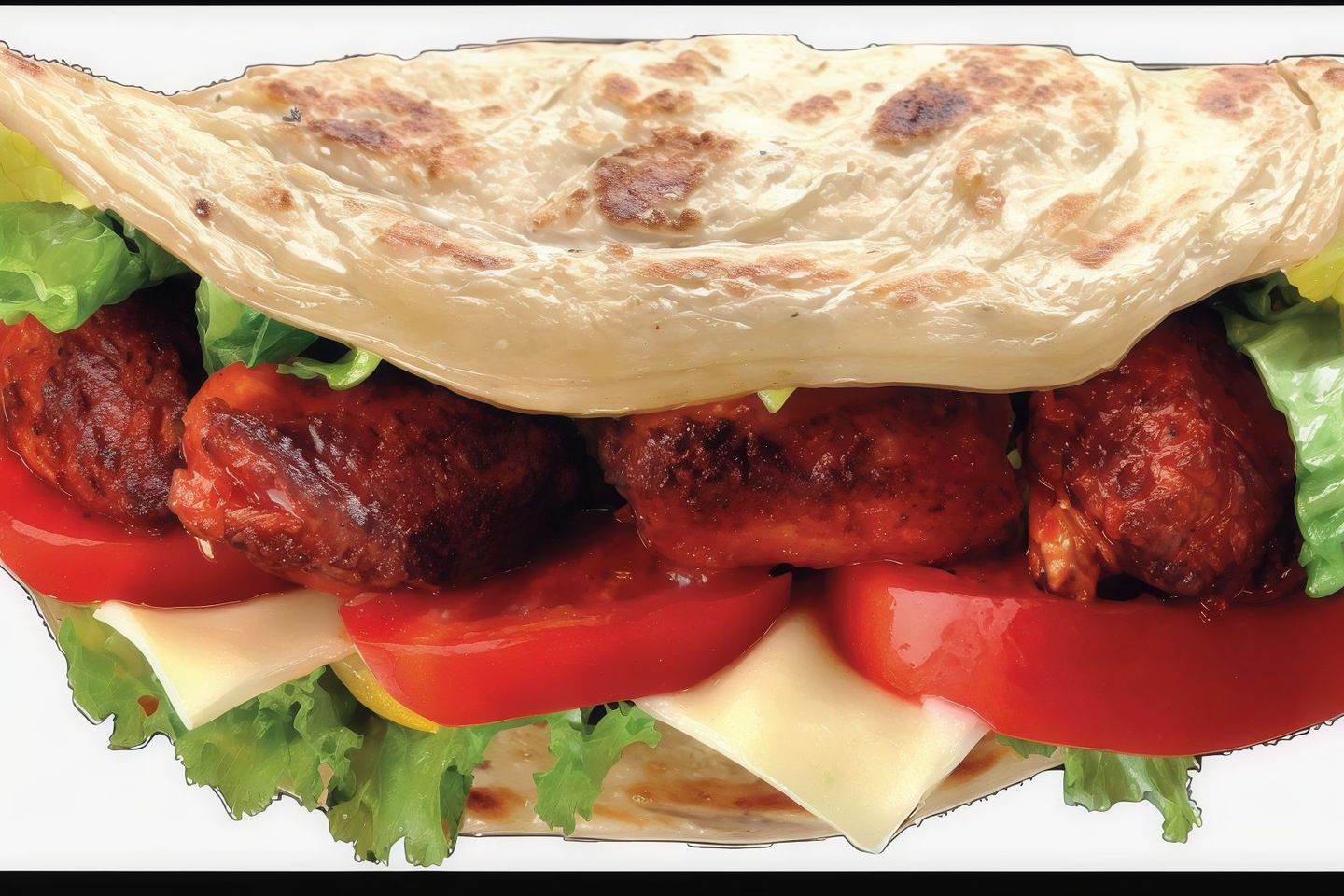 Chicken Shish Tawook Paratha