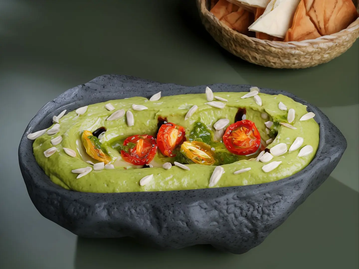 حمص بالبيستو