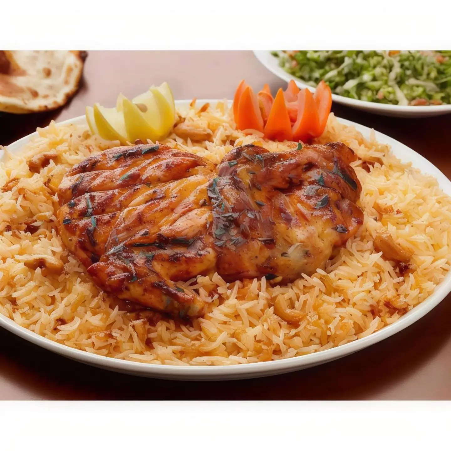 نص دجاج مظبي