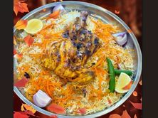 نص الفحم دجاج مع رز